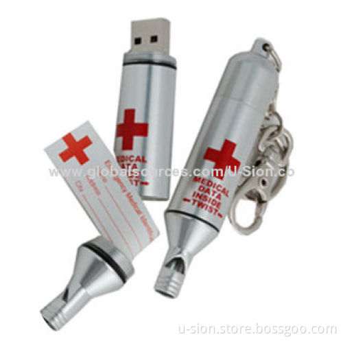 Promotional bullet USB drives, available in gold/silver/gun colors/customized colors/logos accepted